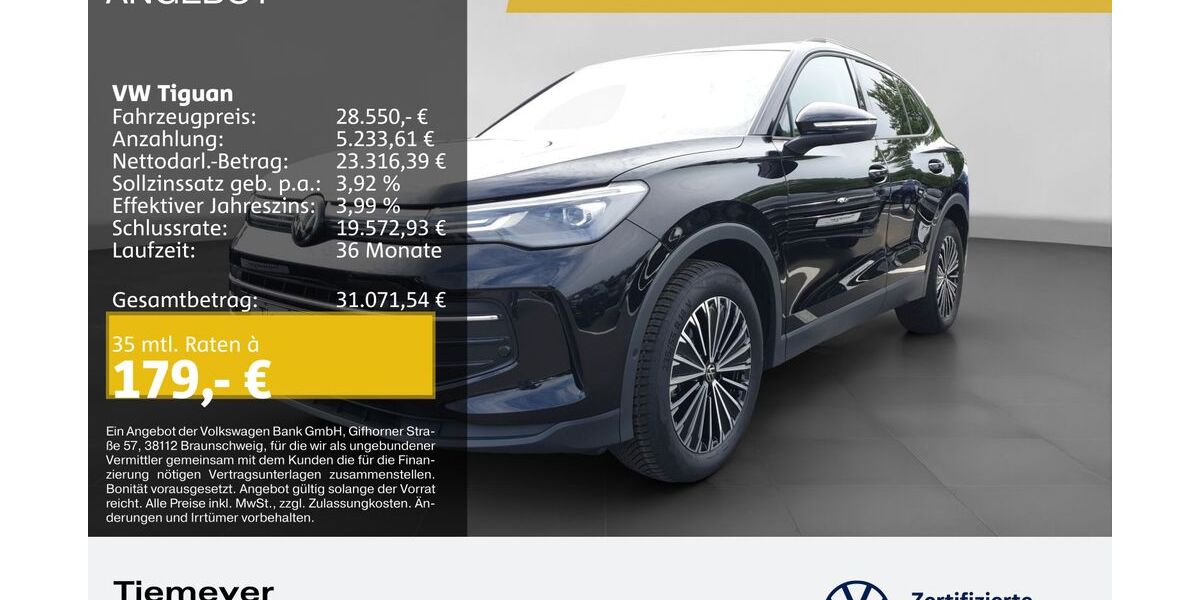 VW Tiguan 29.595 km 27.590 &euro; Bochum 44892