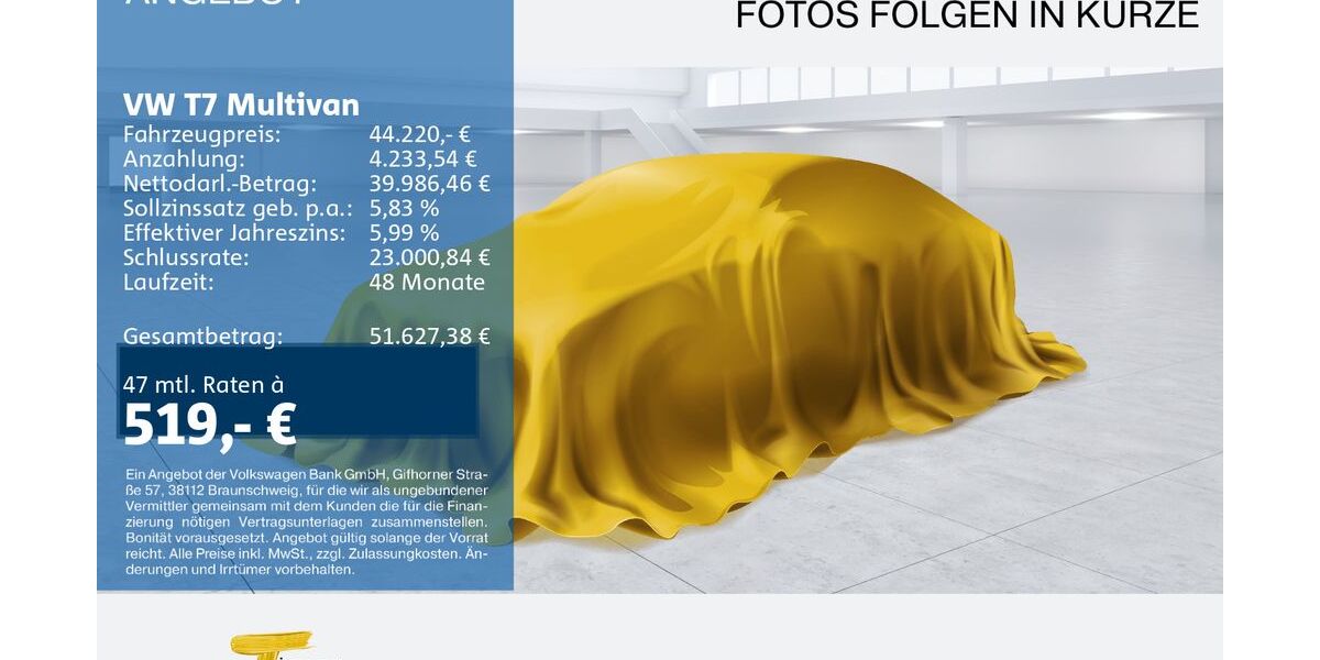 VW T7 Multivan 77.484 km 43.650 &euro; Oberhausen 46047