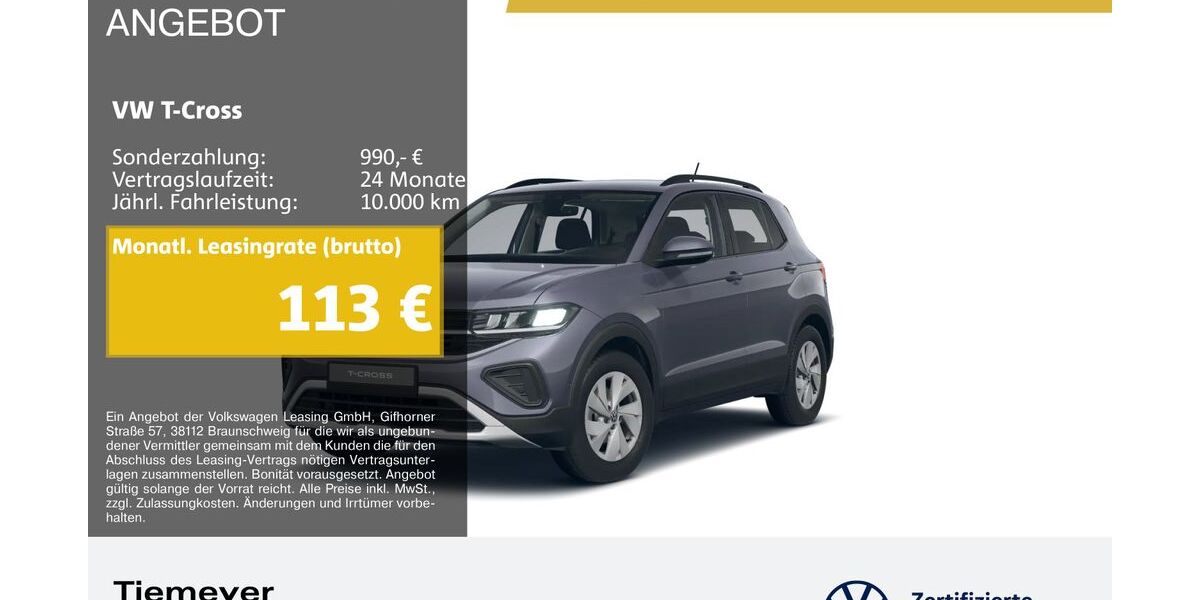 VW T-Cross 4.995 km 20.290 &euro; Bochum 44892