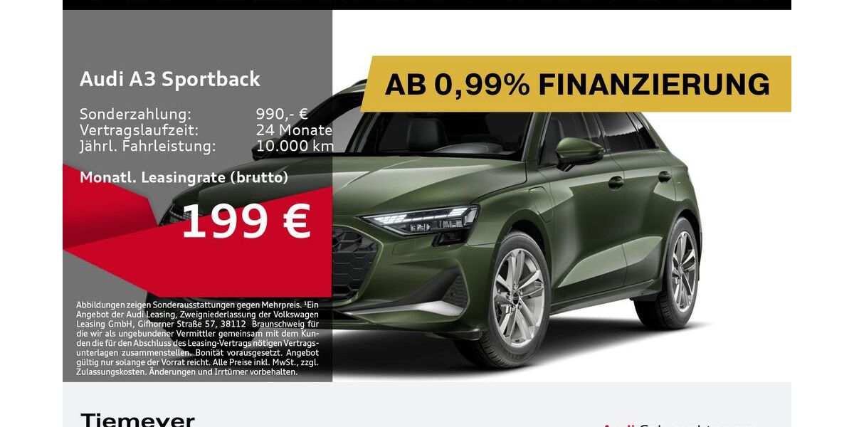 Audi A3 6.319 km 32.880 &euro; Bochum 44809