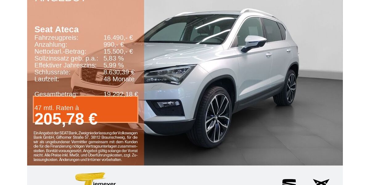 Seat Ateca 95.194 km 15.440 &euro; Bochum 44809