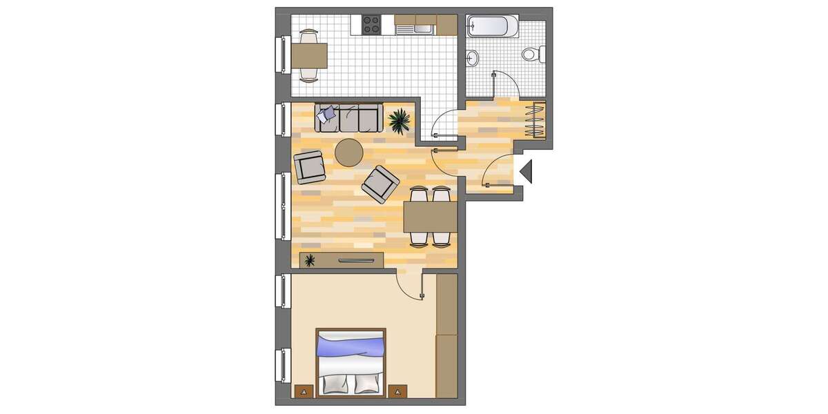 Etagenwohnung Herne Börnig - 2 Zimmer, 62 m&sup2;, 449&euro; | Angebot:27306165
