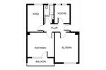 Etagenwohnung Gelsenkirchen Gelsenkirchen-Nord - 3 Zimmer, 58 m&sup2;, 469&euro; | Angebot:25305586