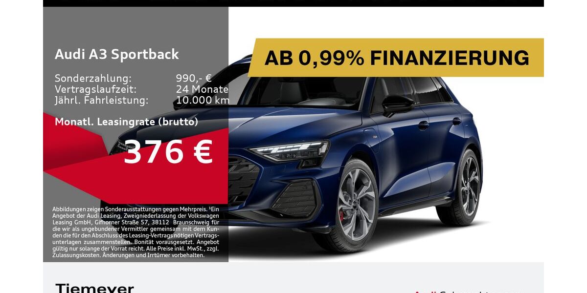 Audi A3 7.262 km 38.420 &euro; Bochum 44809
