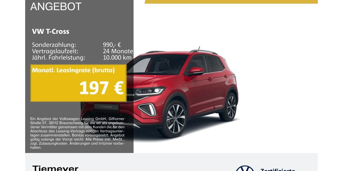 VW T-Cross 3.304 km 25.330 &euro; Bochum 44892