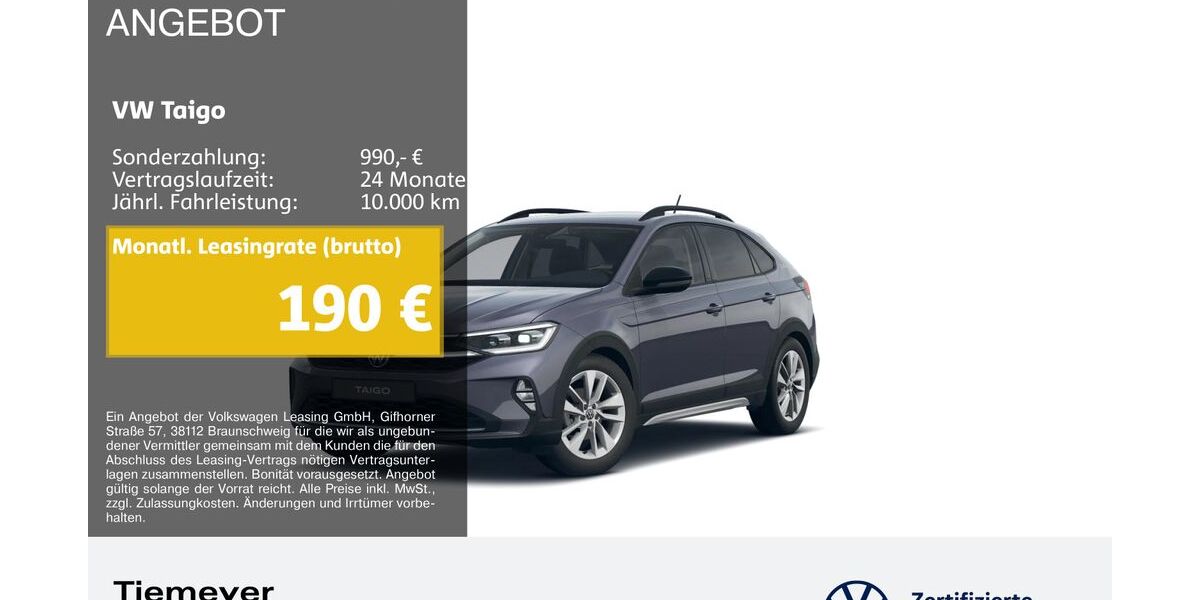 VW Taigo 8.505 km 24.940 &euro; Bochum 44892