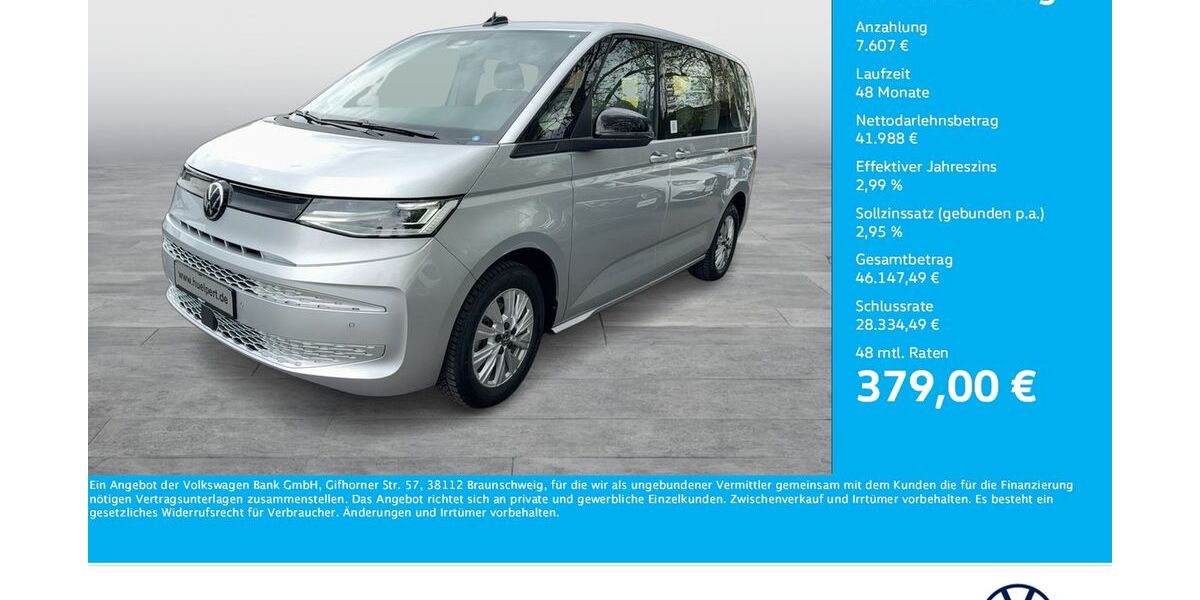 VW T7 Multivan 5.450 km 46.388 &euro; Dortmund 44379