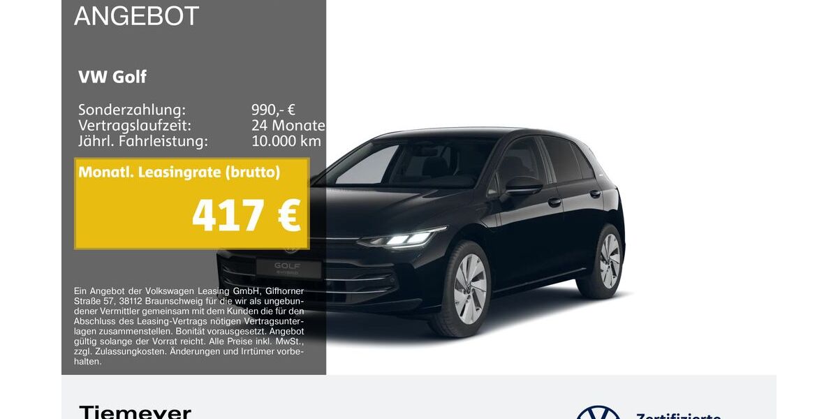 VW Golf 8.802 km 31.940 &euro; Bochum 44892